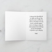 Elegant bruiloft Wenskaart | Afro-Amerikaanse C Kaart (Binnen)