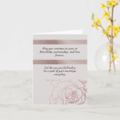 ELEGANT BRUILOFT WENSKAART KAART (Gele Bloem)