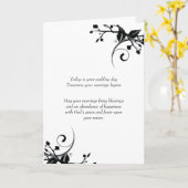 ELEGANT BRUILOFT WENSKAART VOOR DE MR & MRS KAART (Gele Bloem)