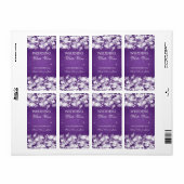 Elegant Bruiloft Wijn Label Dazzling Stars Paarse (Full Sheet)