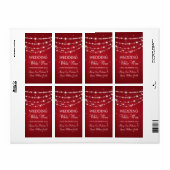 Elegant Bruiloft Wijn Label Mousserende Ketting Ro (Full Sheet)