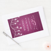 Elegant Bruiloft Wijn Label Shimmering Sterren Ber (Envelop)