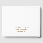 elegant bruiloft witboek gastenboek (Achterkant)