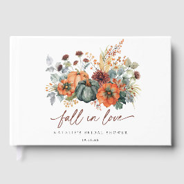 Elegant bruiloftgastboek voor herfst gastenboek