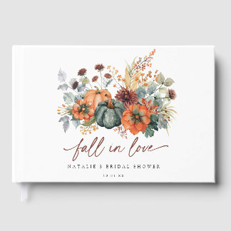 Elegant Bruilofts Bruiloftsgastenboek voor Herfst Gastenboek
