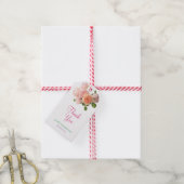 Elegant Bruiloftsfeest Bedankt Script Waterverf Cadeaulabel (Met Touw)
