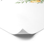 Elegant Bruiloftsfeest Welkomstbord Poster (Hoek)