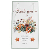 Elegant bruiloftsshowerfavoriet voor herfst klein cadeauzakje (Voorkant)