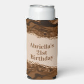 Elegant Bruin Agaat Melanine Thema Koeler (Seltzer Voorkant)