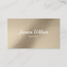 Elegant bruin bladgoud modern visitekaartje