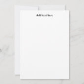 Elegant Bruin  Bloemen Thanksgiving Kaart (Achterkant)