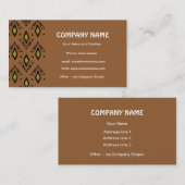 Elegant bruin en zwart Visitekaartje (Voorkant / Achterkant)