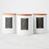 Elegant bruin etiket Gold Soft Glitter Logo (Flessen)