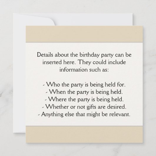 Elegant, bruin, Faux Gold 5th Birthday + naam Kaart (Achterkant)