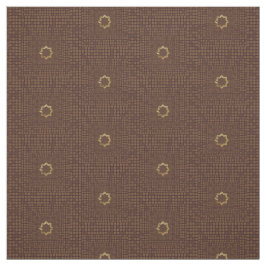 Elegant Bruin Geometrische Tegel Patroon Stof