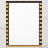 Elegant Bruin Goud Glitter Sparkle Gepersonaliseer (Achterkant)