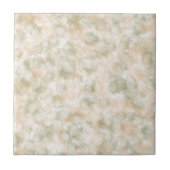 Elegant Bruin Groen Waterverf Marmer Modern Tegeltje (Voorkant)