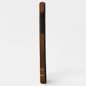 Elegant bruin Hoesje met uw Initialen (Achterkant/links)