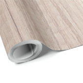 Elegant bruin hout look rustieke nostalgische Natu Cadeaupapier (Rol Hoek)