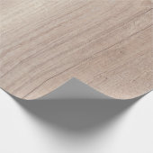 Elegant bruin hout look rustieke nostalgische Natu Cadeaupapier (Hoek)