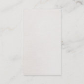 Elegant bruin leder look Professional Classic Visitekaartje (Achterkant)