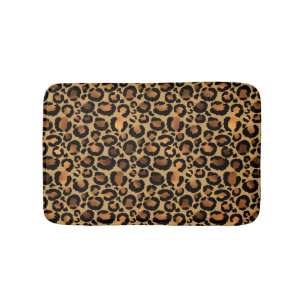 Elegant bruin luipspillen Wild Animal Glam Badmat