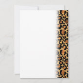 Elegant bruin luipspillen Wild Animal Glam Save The Date (Voorkant)