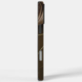Elegant bruin marmer met abstract ontwerp Case-Mate iPhone case (Achterkant / Rechts)