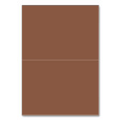 Elegant Bruin Monogram Bruiloft Plaats Kaart (Achterkant)