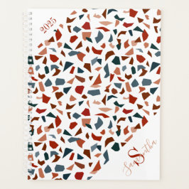 Elegant bruin monogram planner