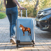 Elegant bruin paard sticker (Koffer Insitu)