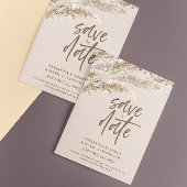 Elegant bruin Pampasgras herfstig getint Save The Date