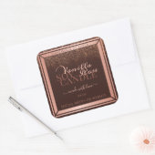 Elegant Bruin Product Verpakking Etiketten Roos Go (Envelop)