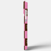 Elegant  Bruin & Roze Schotlandse Ruit  Case-Mate iPhone Case (Achterkant / Links)