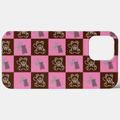 Elegant  Bruin & Roze Schotlandse Ruit  Case-Mate iPhone Case (Achterkant (horizontaal))