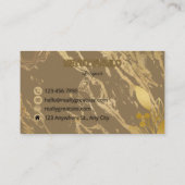 Elegant bruin Visitekaartje | Professioneel en min (Achterkant)