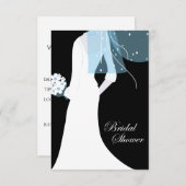 elegant bruin vrijgezellenfeest kaart (Voorkant / Achterkant)