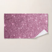 Elegant bruinroze abstracte gips bad handdoek (Handdoek)