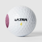 Elegant bruinroze abstracte gips golfballen (Logo)