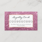 Elegant bruinroze abstracte gips klantenkaartje (Voorkant)