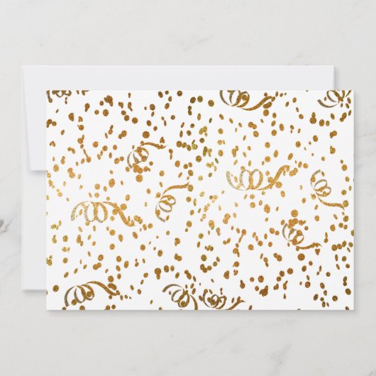 Elegant Brunch Bubble Vrijgezellenfeest Gold Confe Kaart (Achterkant)