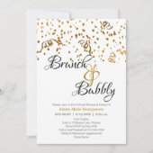 Elegant Brunch Bubble Vrijgezellenfeest Gold Confe Kaart (Voorkant)