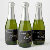 Elegant Brunch Bubble Vrijgezellenfeest Gold Confe Sparkling Wijnetiket (Flessen)