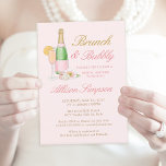 Elegant Brunch en Bubble Bridal Shower Invitation Kaart<br><div class="desc">・ Elegant Brunch en Bubble Bridal Shower Invitation voegen aangepaste tekst aan de achterzijde toe om aanvullende informatie te verstrekken die nodig is voor uw gasten.</div>