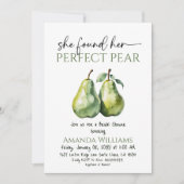Elegant Brunch Greenery Perfect Pear Bridal Shower Kaart (Voorkant)