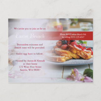 Elegant Brunch Invitation Paast or Sunday Funday Briefkaart
