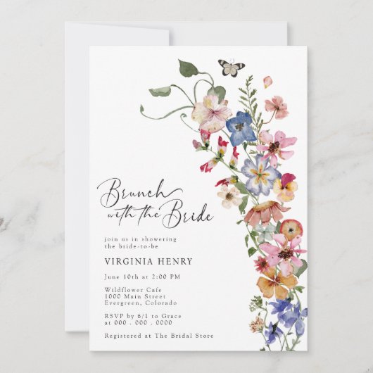 Elegant Brunch Vrijgezellenfeest Kaart (Voorkant)