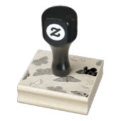 Elegant Brush Art Background — Modern Artistic Inv Rubberstempel (Stempel)