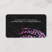 Elegant Brushed Damask Visitekaartje (Achterkant)