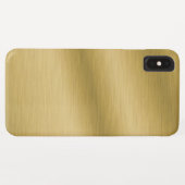 Elegant Brushed Gold Case-Mate iPhone Case (Achterkant (horizontaal))